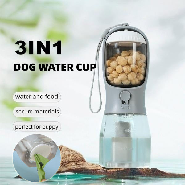 Mi-Xory™ Dog Water Cup – 3-in-1 Portable Pet Bottle