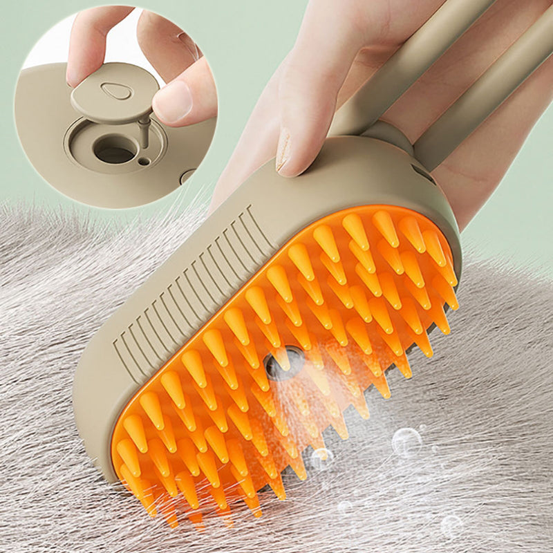 Mi-Xory™ Cat Steam Brush – 3-in-1 Electric Steam Pet Grooming Brush