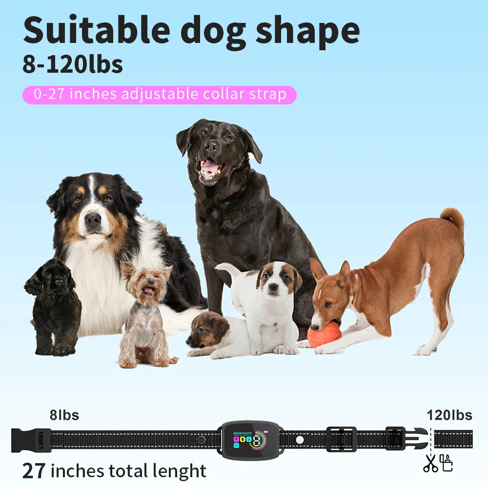 Mi-Xory™ Smart Rechargeable Anti-Bark Dog Collar – Waterproof & Digital Display