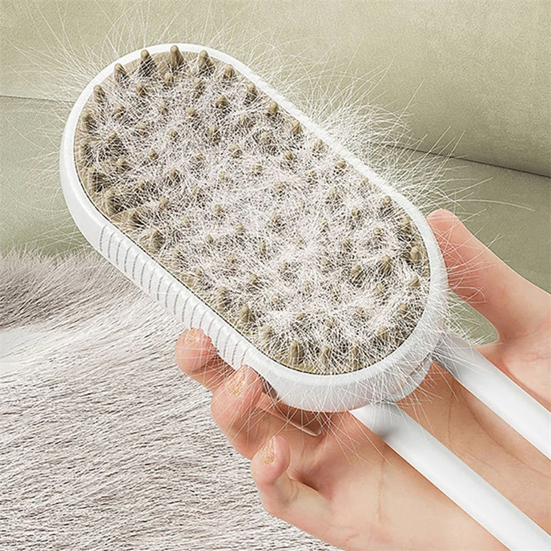 Mi-Xory™ Cat Steam Brush – 3-in-1 Electric Steam Pet Grooming Brush